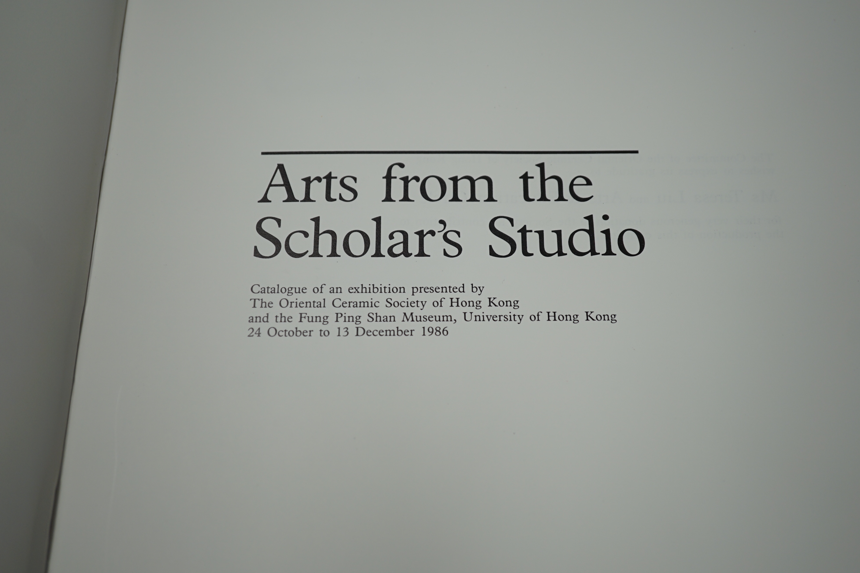 Arts from the scholars table, Chinese hardback reference book